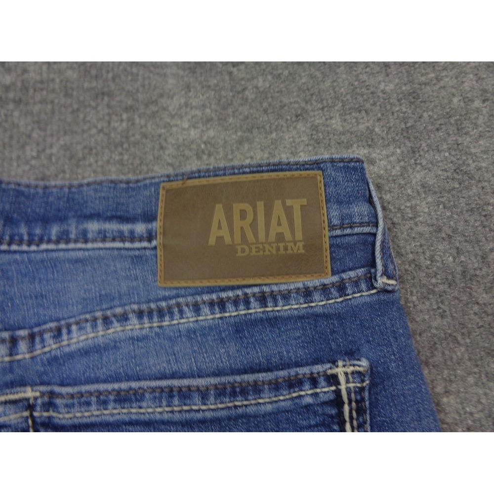 Ariat M7 Slim Fit Straight Leg Jeans Mens 35x35 Blue Denim Casual - Picture 7 of 13